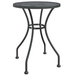 vidaXL Tavolo da Giardino &Oslash;60x72 cm Rete Metallica Espansa Antracite