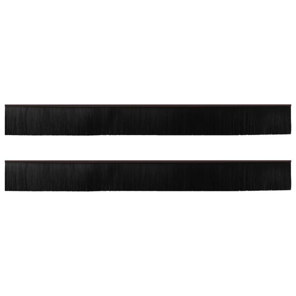 vidaXL Spazzole per porte autoadesive 2 pcs Marrone 100 cm