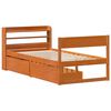 vidaXL Letto senza Materasso Marrone Cera 75x190 cm in Legno di Pino