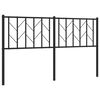 vidaXL Testiera di Ricambio in Metallo Nero 150 cm