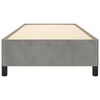 vidaXL Giroletto senza Materasso Grigio Chiaro 90x190 cm Velluto