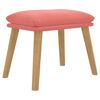 vidaXL Poggiapiedi Rosa 45x29,5x35 cm in Velluto