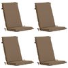 vidaXL Cuscino per sedia a schienale alto GEMERT 4 pz 100% Poliestere