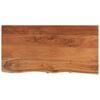vidaXL Piano Tavolo 80x40x2,5 cm Rettangolare Legno Acacia Bordi Vivi