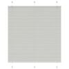 vidaXL Tenda Plissettata Grigio Chiaro 120x100 cm Larghezza Tessuto