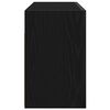 vidaXL Mobile da Bagno a Parete Nero 80x25x40 cm in Truciolato