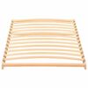 vidaXL Base a doghe Marrone 70 x 190 cm Legno massello di faggio