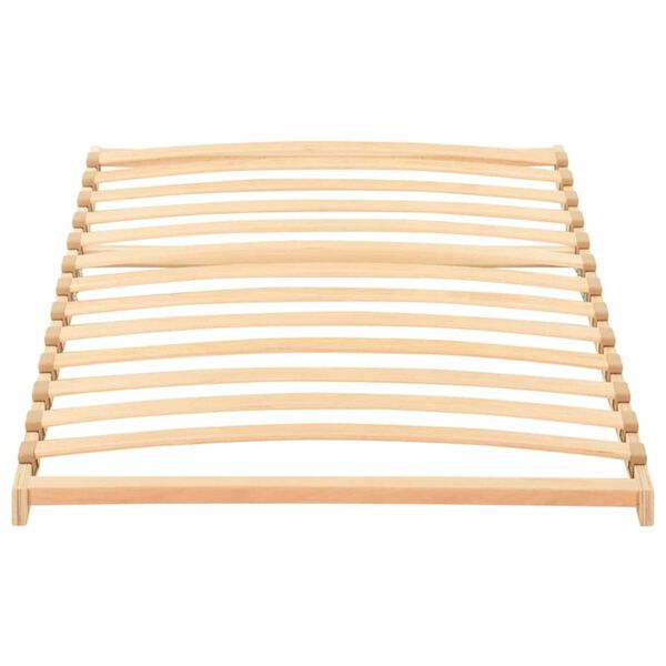 vidaXL Base a doghe Marrone 70 x 190 cm Legno massello di faggio