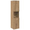 vidaXL Mobile Pensile Bagno Rovere Artigianale 30x30x130cm Truciolato