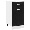 vidaXL Armadio pensile Rovere Nero 40 x 46 x 81,5 cm Legno multistrato