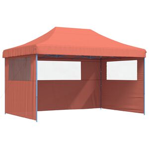 vidaXL Tenda Party 292 x 440 x 315 cm Terracotta Tessuto Oxford
