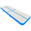 vidaXL Tappetino Ginnastica Gonfiabile con Pompa 500x100x20 cm PVC Blu
