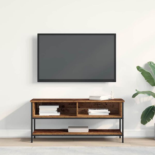 vidaXL Set mobile TV Legno vecchio 100 x 35 x 45 cm Legno multistrato