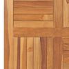 vidaXL Piano del Tavolo Legno Massello di Teak Quadrato 80x80x2,5 cm
