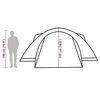 vidaXL Tenda da Campeggio Crossvent per 8 Persone Blu Impermeabile
