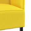 vidaXL Divano alto Giallo chiaro 109 x 56 x 121 cm Tessuto