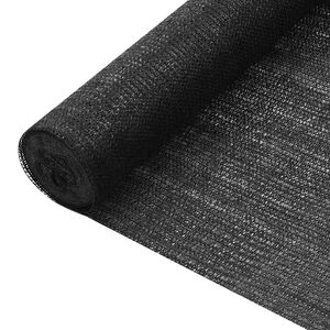 vidaXL Rete per Privacy Nera 1,2x25 m in HDPE 75 g/m&sup2;