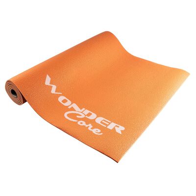 Wonder Core Tappetino da Yoga 170x60x0,6 cm Arancione e Grigio