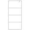 vidaXL Parete Doccia Walk in Argento 90x195 cm Vetro Trasparente ESG