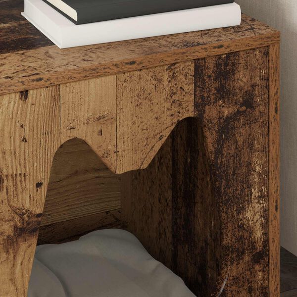 vidaXL Casa per Gatti Legno vecchio 42,5 x 40 x 53,5 cm