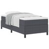 vidaXL Letto a molle Grigio scuro 80 x 200 cm Tessuto in Cords