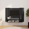 vidaXL Mobile TV a Muro Grigio 120x23,5x90 cm in Legno Multistrato