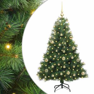vidaXL Albero di Natale artificiale con 150 LED Verde 120 cm PE e PVC