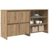 vidaXL Credenza 2 pcs Rovere artigianale 70 x 41 x 75 cm