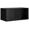 vidaXL Mobile per gatti Rovere Nero 100 x 49 x 45 cm
