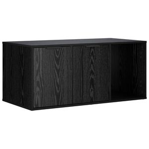 vidaXL Mobile per gatti Rovere Nero 100 x 49 x 45 cm