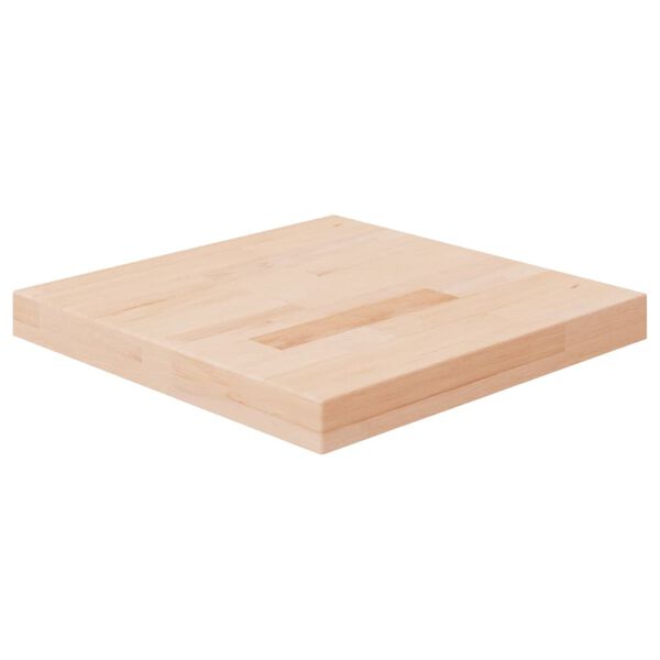 vidaXL Piano Tavolo Quadrato 40x40x4 cm Massello Rovere Non Trattato