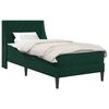 vidaXL Struttura letto con materasso Verde Scuro 80 x 200 cm Velluto