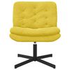 vidaXL Poltrona Relax con Base Girevole Giallo 63 x 75 x 76 cm Velluto