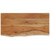 vidaXL Mensola a Muro 60x30x2,5cm Rettangolare Legno Acacia Bordi Vivi