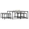 vidaXL Tavolini Salotto Impilabili 5pz Grigio Sonoma Legno Multistrato