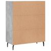 vidaXL Credenza Grigio Cemento 69,5x34x90 cm in Legno Multistrato