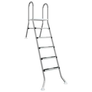 vidaXL Scala per piscina parzialmente interrata 222 x 128 cm 5-Gradino