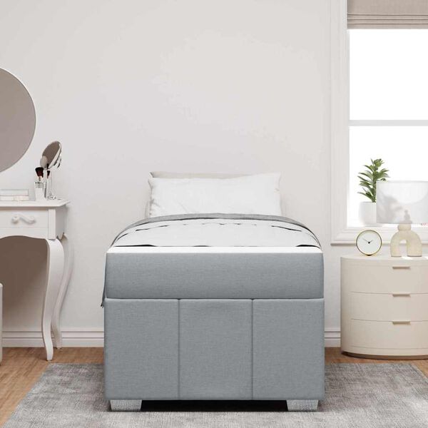 vidaXL Struttura del letto Grigio chiaro 80 x 200 cm Tessuto