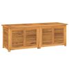 vidaXL Contenitore Giardino con Borsa 150x50x55 cm Legno Massello Teak