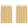 vidaXL Tende Blackout con Anelli 2 pcs Beige 175 x 140 cm Poliestere