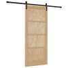 vidaXL Porta scorrevole Naturale 86 x 198,5 cm Legno Massello di Pino
