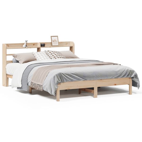 vidaXL Letto senza Materasso 140x200 cm in Legno Massello di Pino
