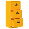 vidaXL Armadio per File Geometrico Giallo senape 45,5 x 42 x 106,5 cm