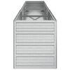 vidaXL Letto Rialzato Giardino 240x40x45 cm in Acciaio Zincato Argento