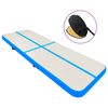 vidaXL Tappetino Ginnastica Gonfiabile con Pompa 300x100x15 cm PVC Blu