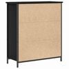 vidaXL Credenza Rovere Nero 70 x 30 x 80 cm Legno multistrato