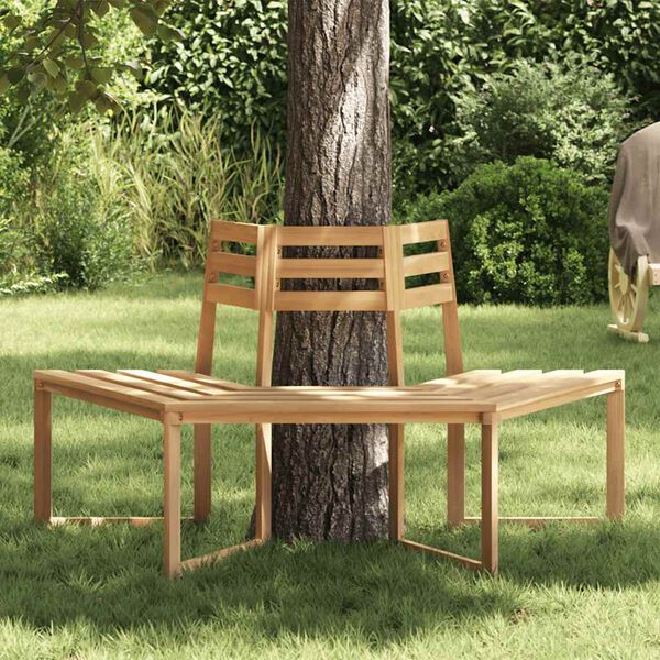 vidaXL Panchina per Albero Mezza Esagonale 160cm Legno Massello Acacia