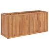 vidaXL Letto Rialzato 150x50x70 cm in Legno Massello di Teak