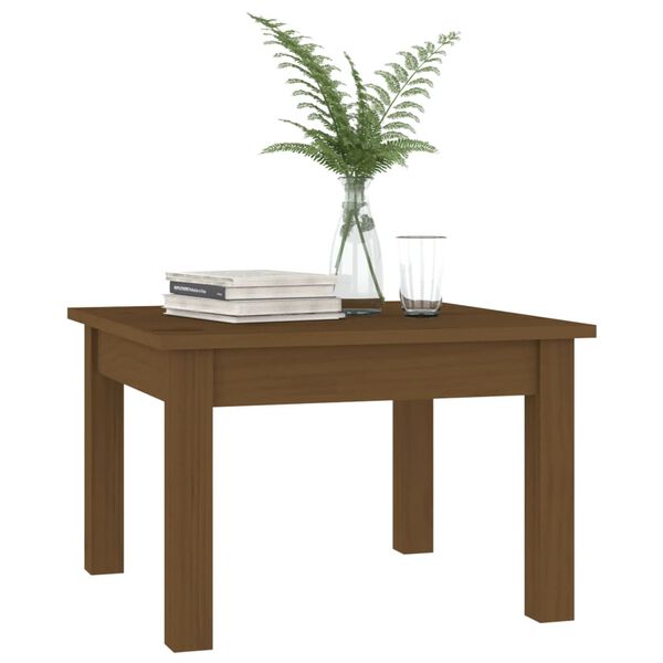 vidaXL Tavolino da Salotto ambra 45x45x30 cm Legno Massello di Pino