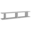 vidaXL Mensole Parete 2pz Grigio Cemento 105x18x20cm Legno Multistrato